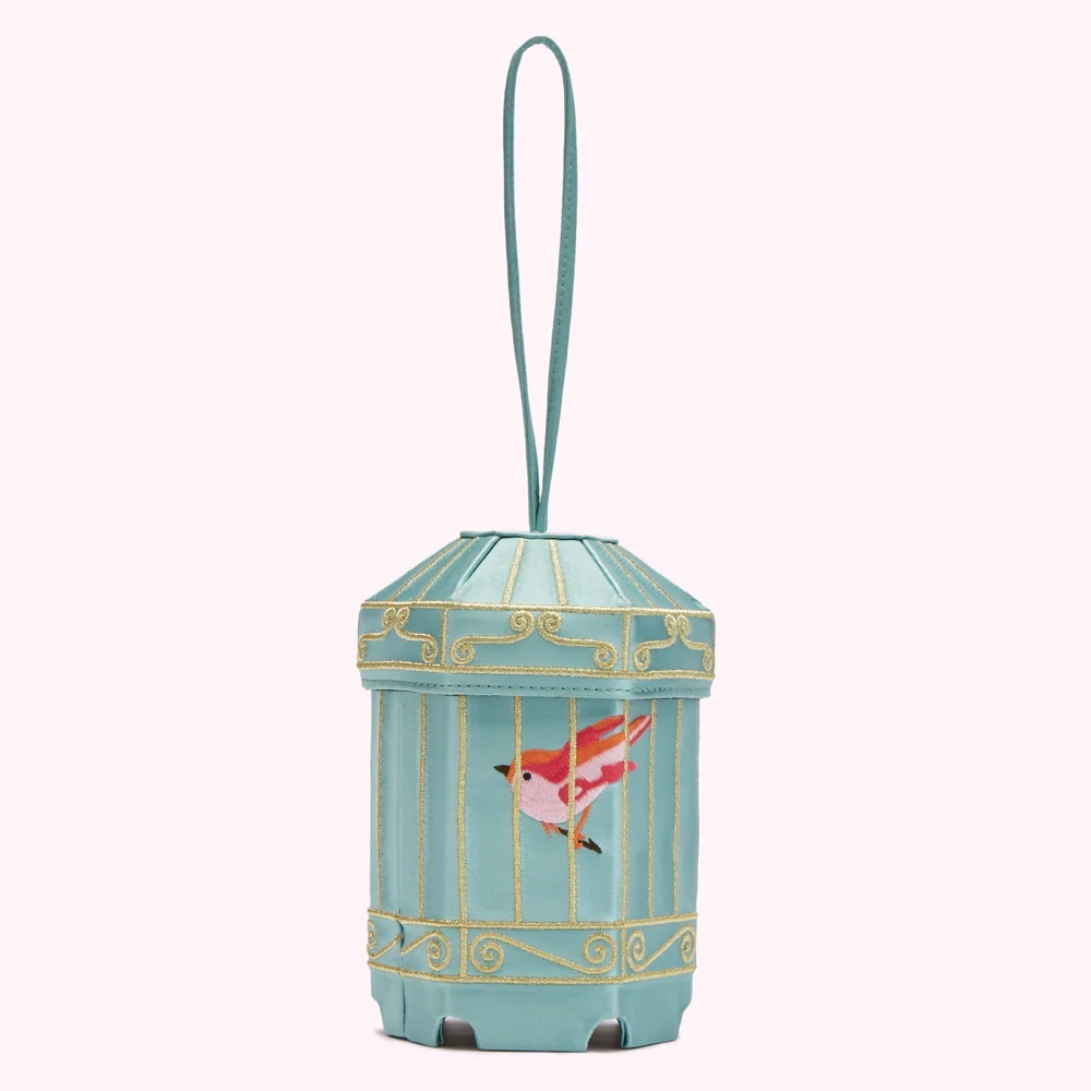 ISO Looking for Lulu Guinness Blue Birdcage Clutch Bag. Do NOT Buy Listing!